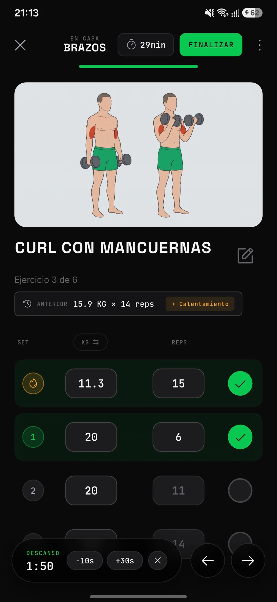 HYPERTRO — entrenamiento en curso